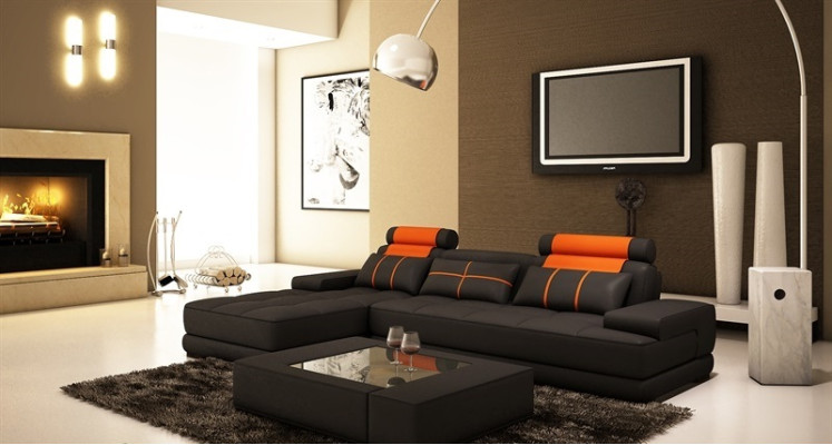 Ledersofa Ecksofa Sofa Couch Polster Ecke Designer Sofas Couchen Neu Paris Weiß