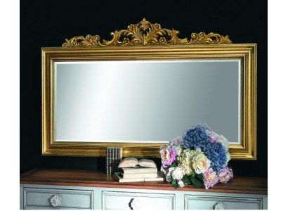 Spiegel Holzrahmen Großer Wandspiegel Luxus Klassischer Designer Barock Rokoko Holz