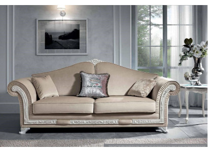 Sofa 3 Sitzer Wohnzimmer Möbel Dreisitzer Sofas Italienische Luxus Möbel Stoff