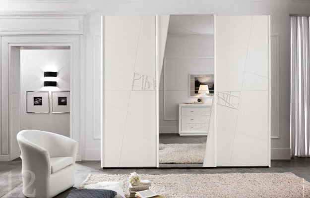 Schränke Italien Kleiderschrank Schrank Luxus Schwebetüren Design Holz Modern