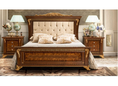 Doppelbett Massivholz Schlafzimmer Betten Design Bett MobilPiu Luxury