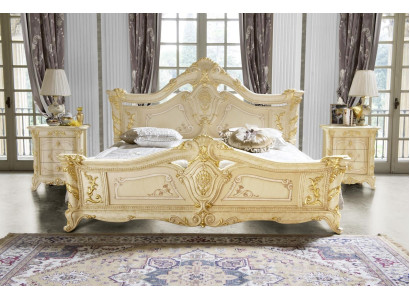 Doppelbett Betten Schlafzimmer Möbel Massivholz MobilPiu Luxury Bett