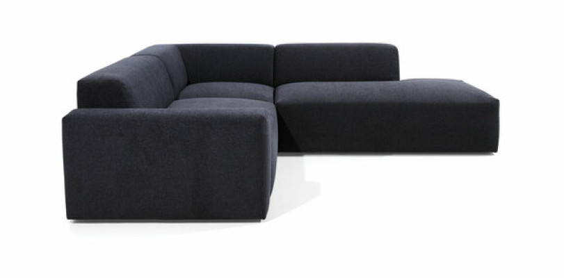 Ecksofa L-Form Sofa Wohnlandschaft Garnitur Polster Stoff Design Moderne