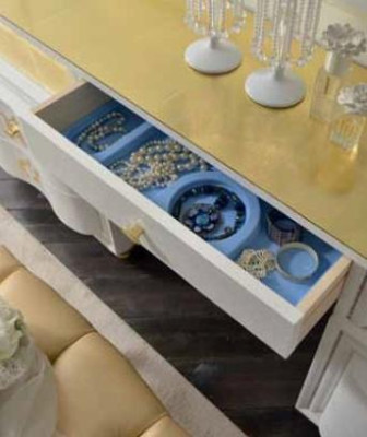 Luxus Set Schminktisch Spiegel XXL Konsole Kommode Schlafzimmer Modern Komplett