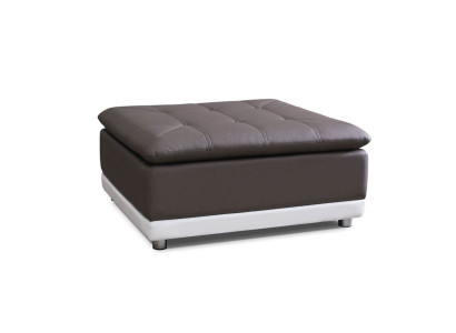 Lounge Hocker XXL Club Fußhocker Ottomane Pufa Leder Textil Ottoman