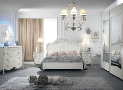 Bett Schlafzimmer Betten Doppelbett Holz Luxus Möbel Design Klassische Hotel