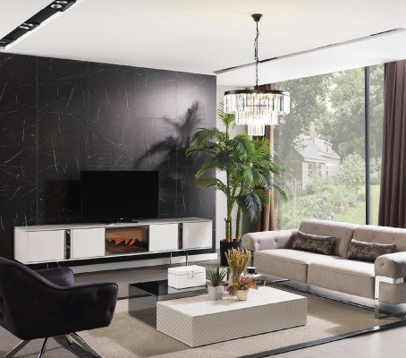 Sofagarnitur 31 Sitz 2x Couchtisch Beistelltisch Designer Polster 5tlg.