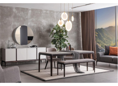 Esstisch Gruppe 4x Stühle Essgarnitur Essgruppen Stuhl Set Tisch 5tlg.