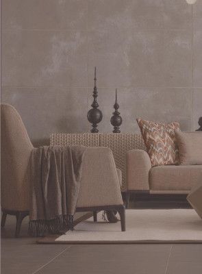 Wohnzimmer Sessel Design Couch Luxus Polster Modern Braun Holz Textil