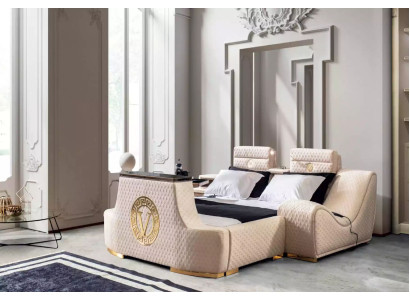 Doppelbett Luxus Doppelbett modernes Design Bettrahmen Bettrahmen Betten