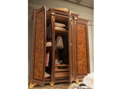 Schrank Massive Schlafzimmer Möbel Italien Echtholz Kleiderschrank Holzschrank