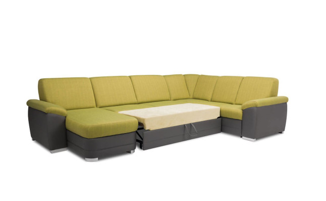 Ecksofa Wohnlandschaft Sofa Couch Polster Eck Garnitur U Form Stoff Sofas Neu