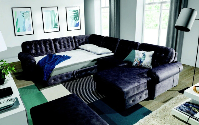 XXL Sofa Polster Schlaf Eck Sitz Polster Garnitur Wohnlandschaft Sofas Couchen