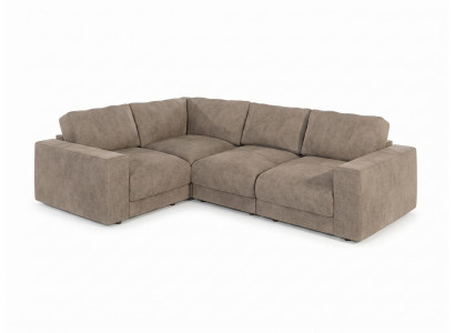 Beiges Ecksofa aus Stoff Designersofa stilvolle Sofas Wohnzimmermöbel