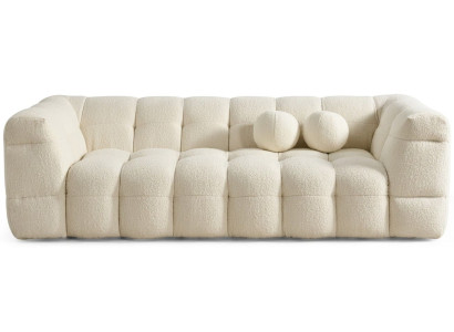 3-Sitzer Sofa Beige Wohnzimmer Modern bequem komfortabel