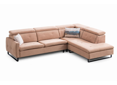 Wohnzimmer Modernes Ecksofa L-form in Beige Luxuriöses Polster Möbel