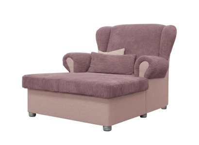 Brauner Stoffsessel weicher Designersessel Polstermöbel Wohnzimmer
