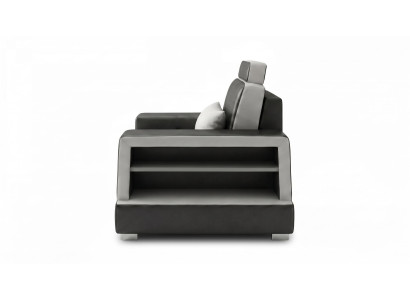 Sessel Modern Schwarz Exklusiver Designersessel Komfort Loungesessel