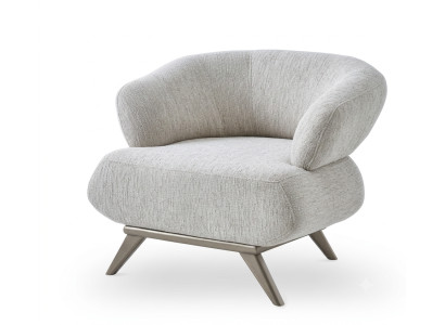 Sessel Moderner Stil Hellgrau Luxuriöse Bequem Stilvoll Minimalistisch