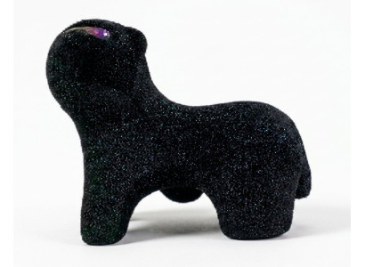 Kindersessel Eisbär Lounge Sessel Tierdesign Formschaum Schwarz Modern
