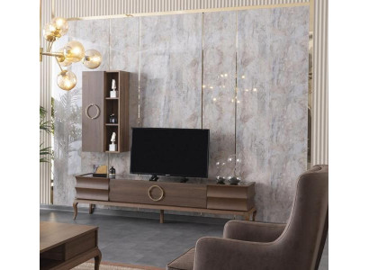 Wohnwand Anbauwand Schrankwand Fernsehschrank TV Sideboard Wandschrank