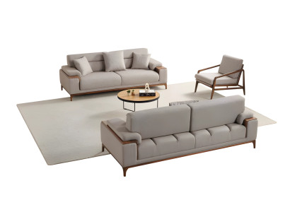 Wohnzimmersofa Polstersitzgruppe Loungegarnitur Sofa Kombination 3+3