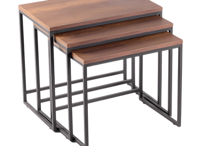 Beistelltisch Holz Beige Elegant Modern