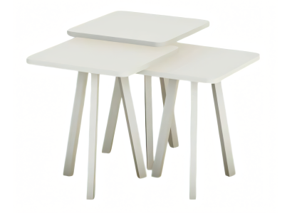 Weißes Holz Couchtisch-Set im modernen Stil