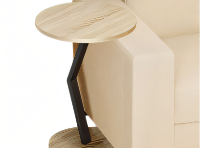 Beistelltisch aus Holz in Braun modern eleganter Wohnstil