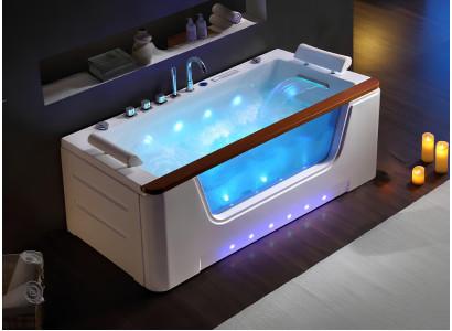 Whirlpool Badewanne Relaxpool Hydromassagewanne Sprudelbad 183x90 cm