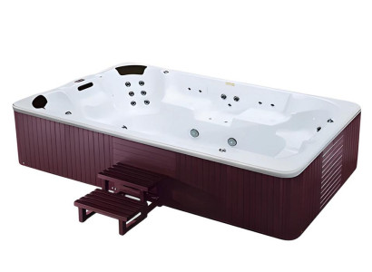 Whirlwanne Hydromassagewanne Blubberbad Whirlpool Spa-Bad 360x230cm