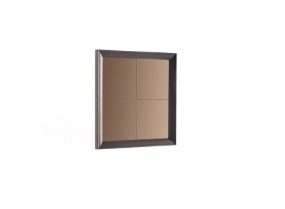 Brauner Holzspiegel im eleganten Design für Wohnzimmer und Flur