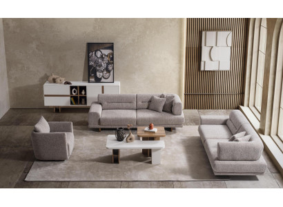 Wohnzimmer-Set im modernen Stil Harmonie von Zweckmäßigkeit und Gemütlichkeit